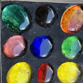 2 petits vide poches 70 avec pierres de couleurs incrustées – Image 7