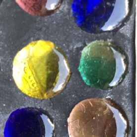 2 petits vide poches 70 avec pierres de couleurs incrustées – Image 6