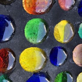 2 petits vide poches 70 avec pierres de couleurs incrustées – Image 5