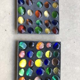 2 petits vide poches 70 avec pierres de couleurs incrustées – Image 4