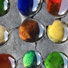 2 petits vide poches 70 avec pierres de couleurs incrustées – Image 3