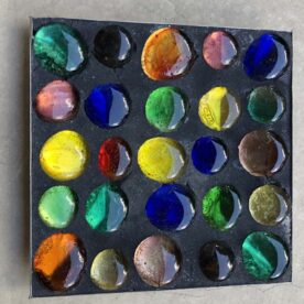2 petits vide poches 70 avec pierres de couleurs incrustées