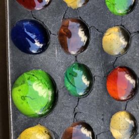 2 petits vide poches 70 avec pierres de couleurs incrustées – Image 10