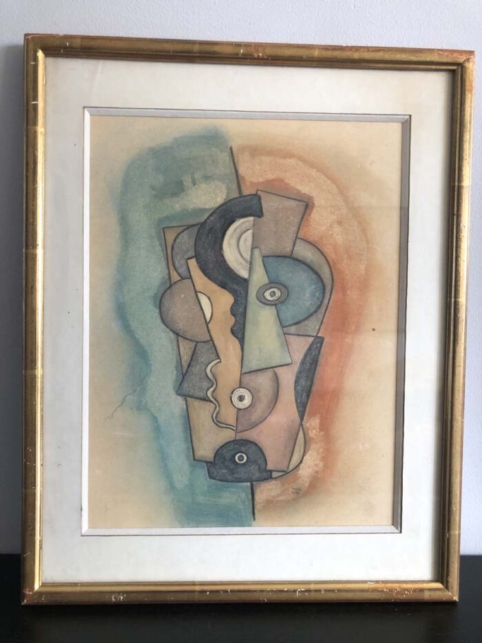 Aquarelle et pastels à la manière de Sonia Delaunay