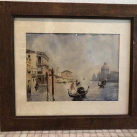 Aquarelle grand canal Venise signé A. Girard