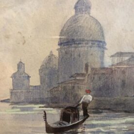 Aquarelle grand canal Venise signé A. Girard – Image 5