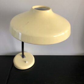 Lampe de bureau des années 60 beige en métal – Image 6