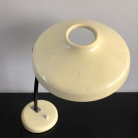 Lampe de bureau des années 60 beige en métal – Image 7