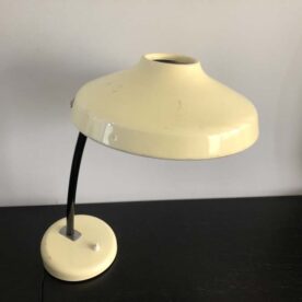 Lampe de bureau des années 60 beige en métal